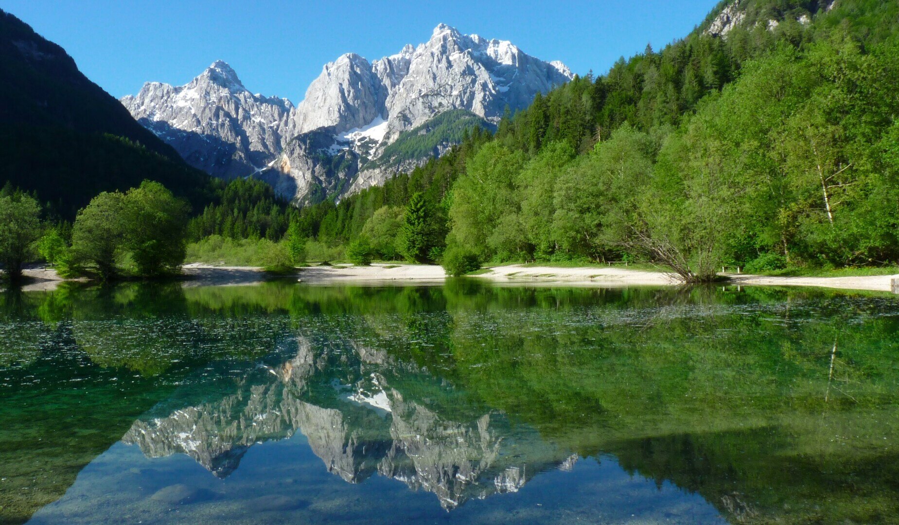 Triglav from Lake Bled, Slovenia